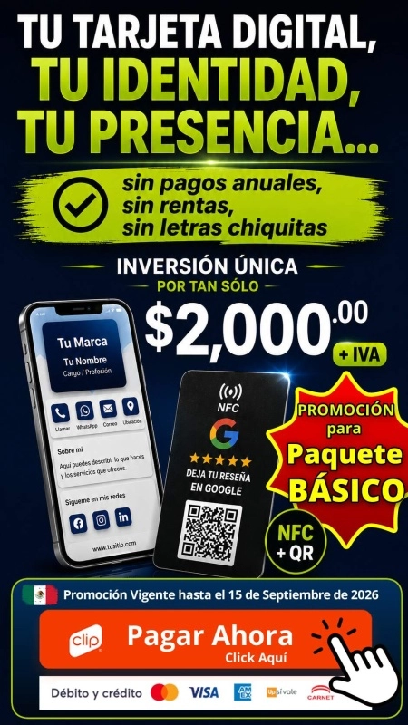 Tarjetas de Presentación Digitales | MiContacto.click